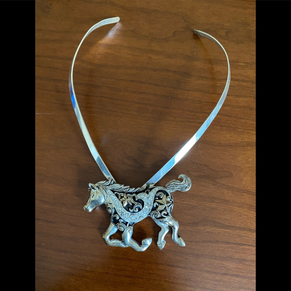 Sterling silver choker style necklace